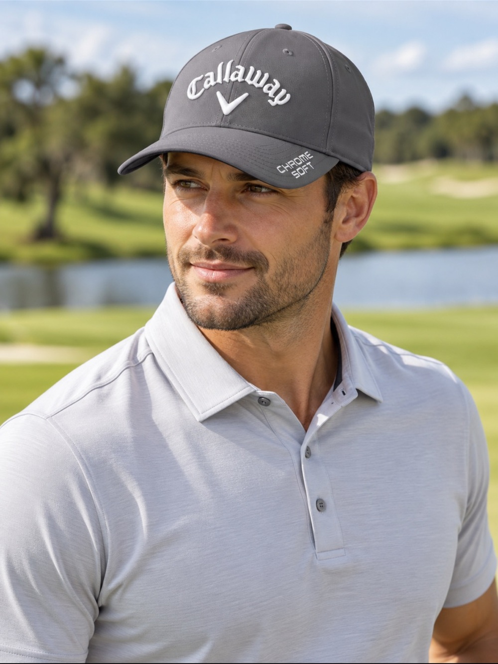 Callaway Chrome Soft Apex Epic Golf Hat Gray Adjustable Cap NWOT